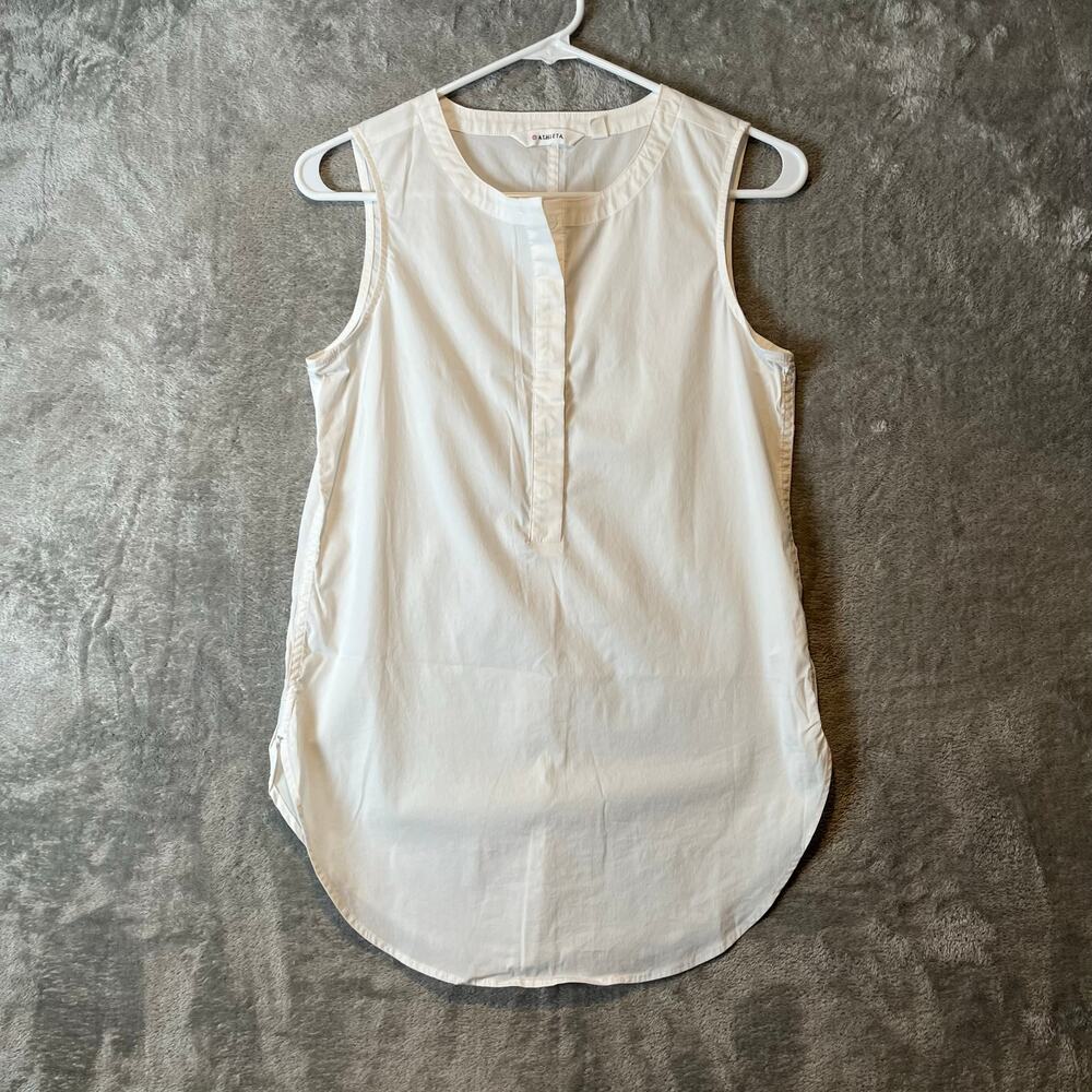 Athleta Long & Lean White Sleeveless Top Size XXS‎ Sleeveless Women's